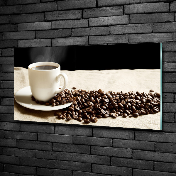 Glasbild Aromatischer Kaffee