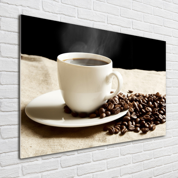 Glasbild Aromatischer Kaffee