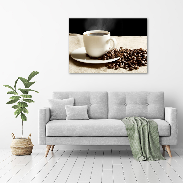 Glasbild Aromatischer Kaffee