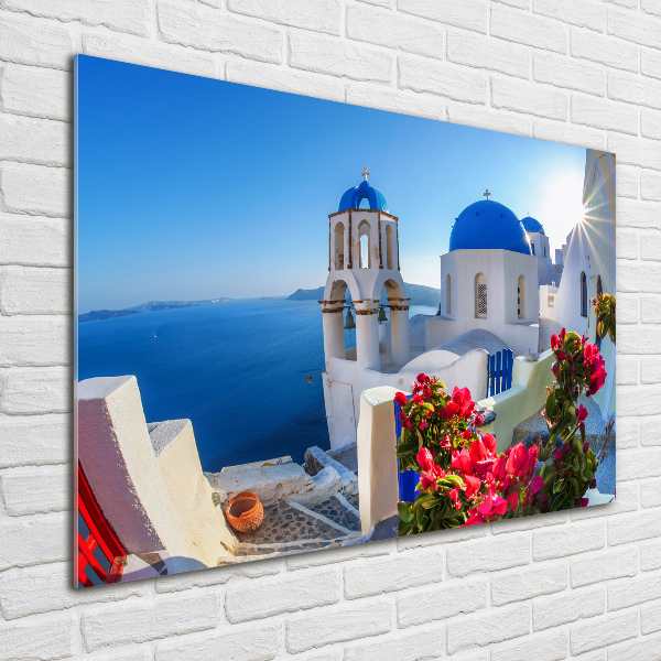 Foto glasbild Santorini, Griechenland