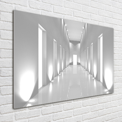 Foto glasbild Korridor