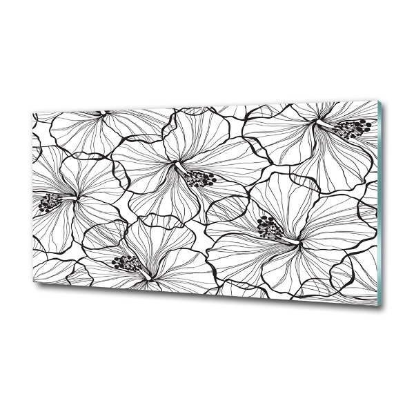 Glasbild Hawaiianische Blumen