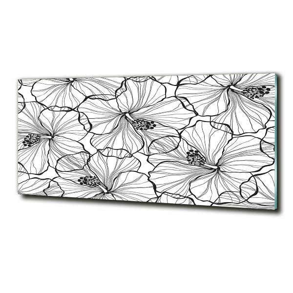 Glasbild Hawaiianische Blumen