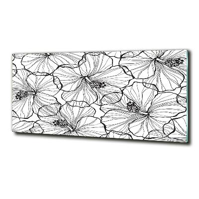 Glasbild Hawaiianische Blumen