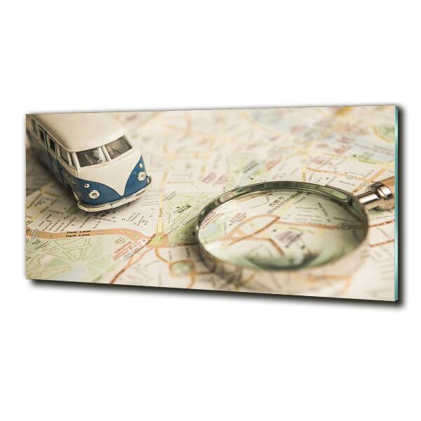 Glasbild Symbolik des Reisens