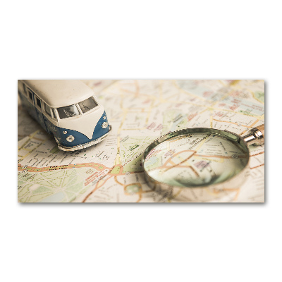 Glasbild Symbolik des Reisens