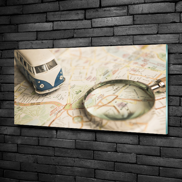 Glasbild Symbolik des Reisens