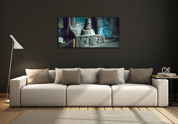 Glasbild Salzbergwerk