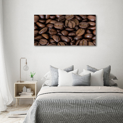 Foto glasbild Kaffeebohnen