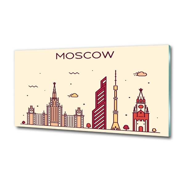 Foto glasbild Moskauer Gebäude