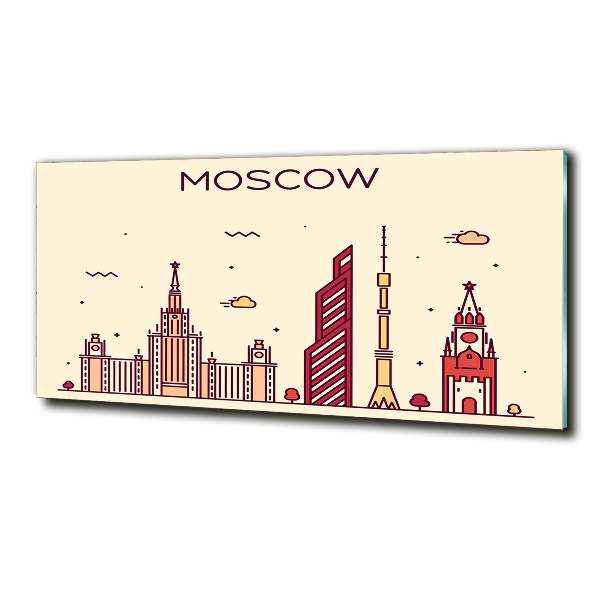 Foto glasbild Moskauer Gebäude