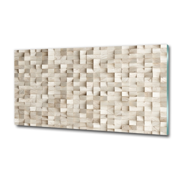 Bild auf glas Holzwürfel