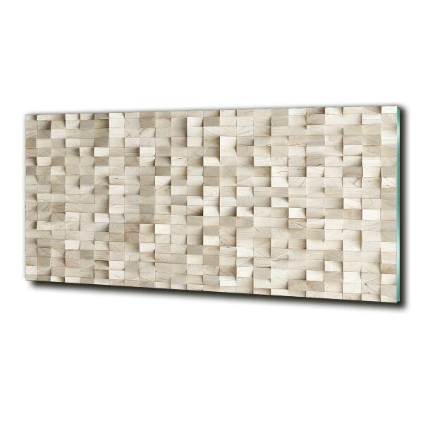 Bild auf glas Holzwürfel