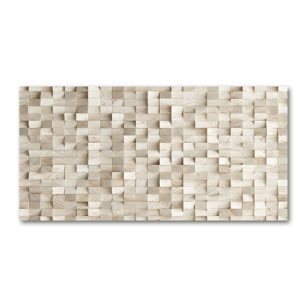 Bild auf glas Holzwürfel