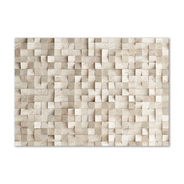 Bild auf glas Holzwürfel