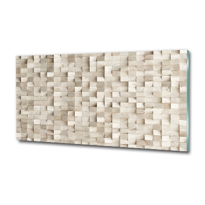 Bild auf glas Holzwürfel