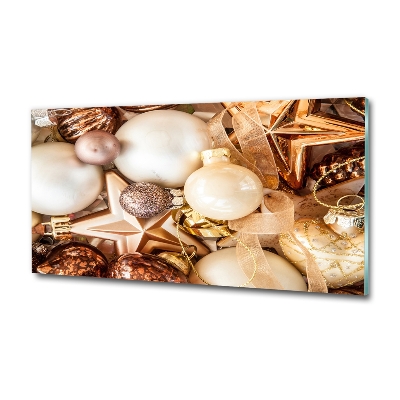 Bild auf glas Weihnachtskugeln