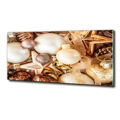 Bild auf glas Weihnachtskugeln