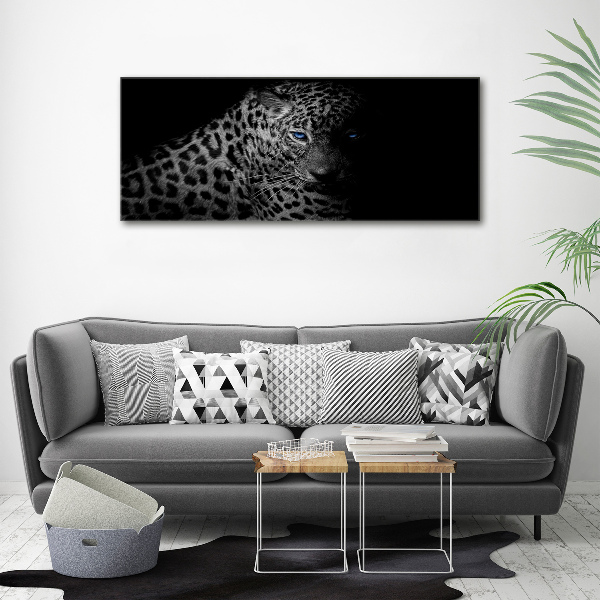 Foto glasbild Leopard