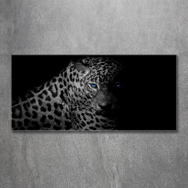 Foto glasbild Leopard
