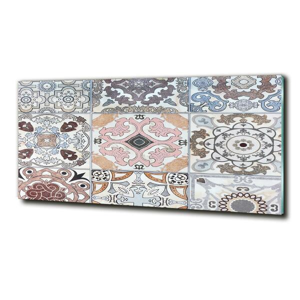 Glasbild Keramikfliesen