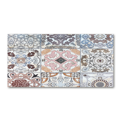 Glasbild Keramikfliesen