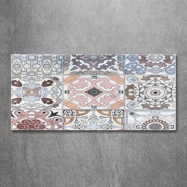 Glasbild Keramikfliesen