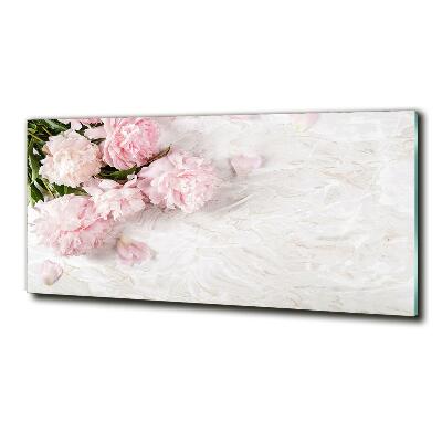 Bild auf glas Pfingstrosen