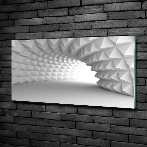 Glasbild Abstrakter Tunnel