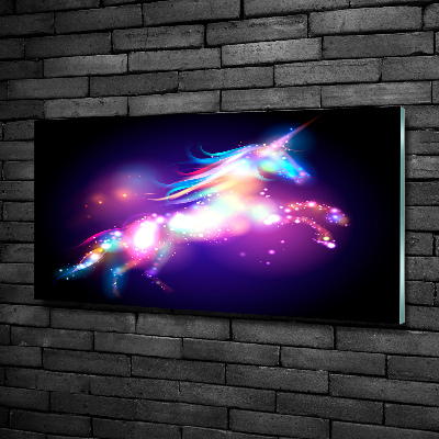 Foto glasbild Einhorn