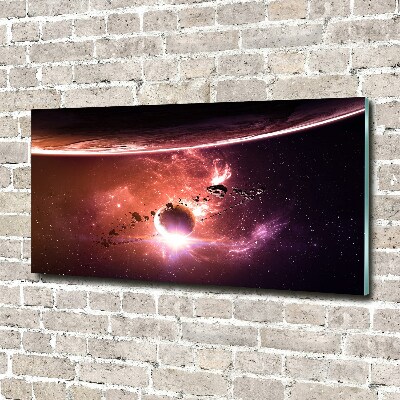 Foto glasbild Galaxis