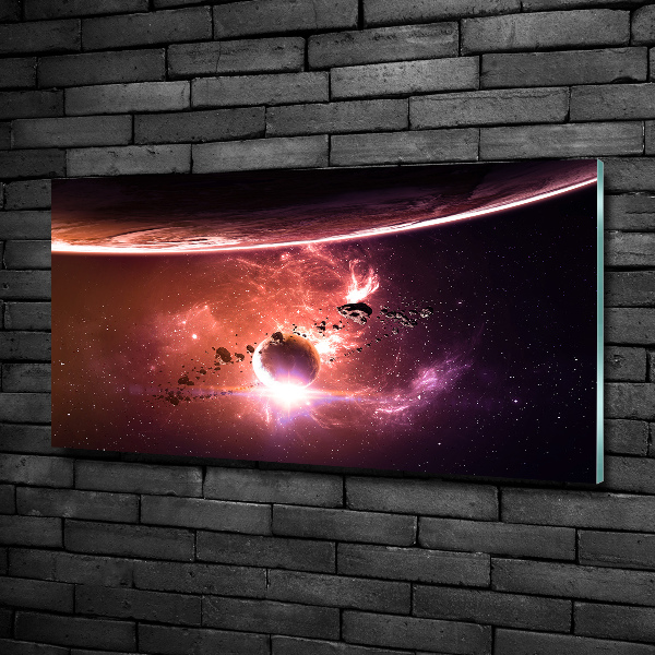 Foto glasbild Galaxis