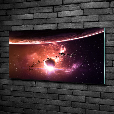 Foto glasbild Galaxis