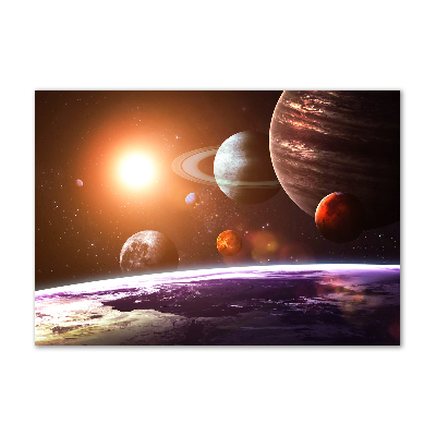 Glasbild Sonnensystem