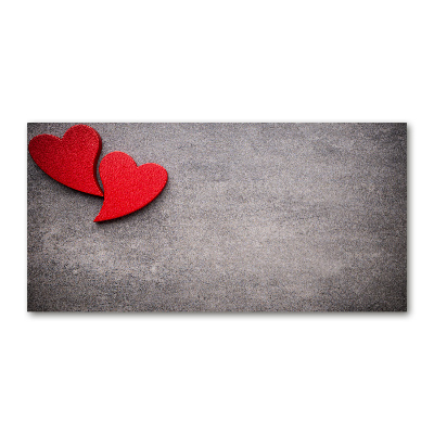 Bild auf glas Rote Herzen