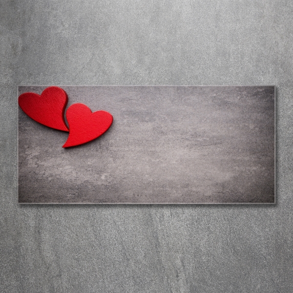 Bild auf glas Rote Herzen