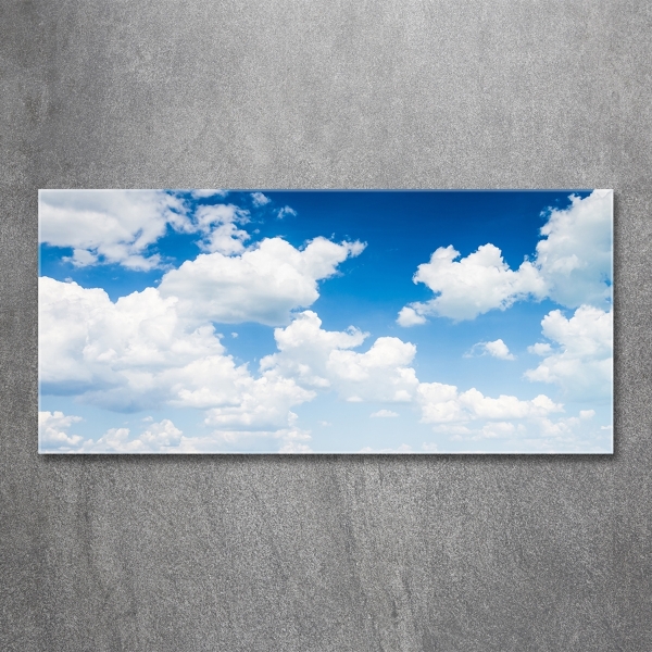 Glasbild Wolken am Himmel