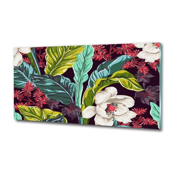 Bild auf glas Tropische Blumen