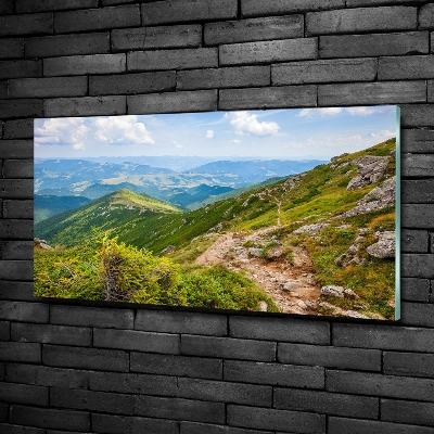 Bild auf glas Grüne Hügel