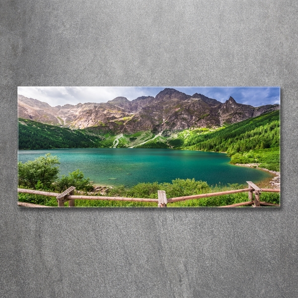 Bild auf glas Das Meeresauge der Tatra-Berge