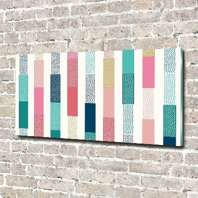 Foto glasbild Bunte Streifen