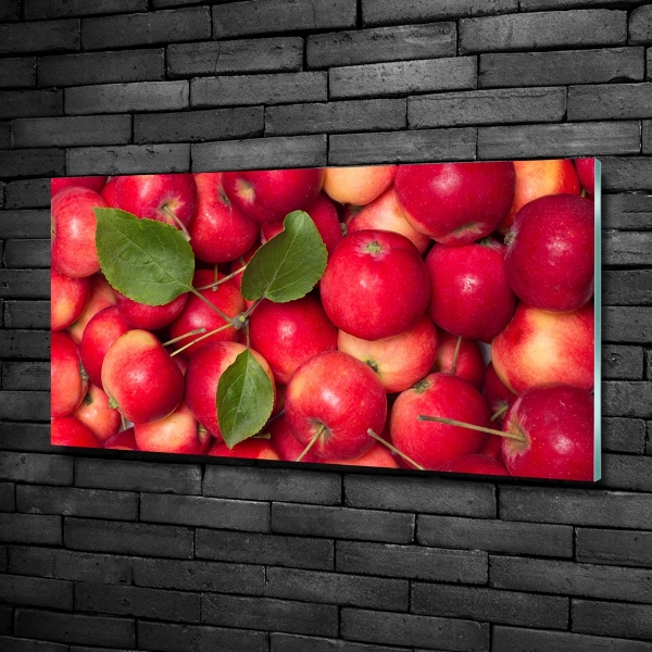 Foto glasbild Rote Äpfel