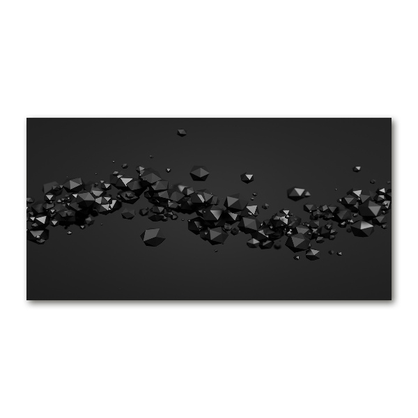 Glasbild 3D-Abstraktion