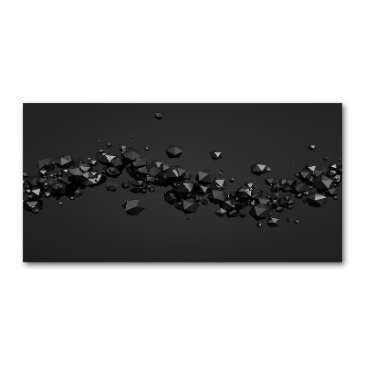 Glasbild 3D-Abstraktion