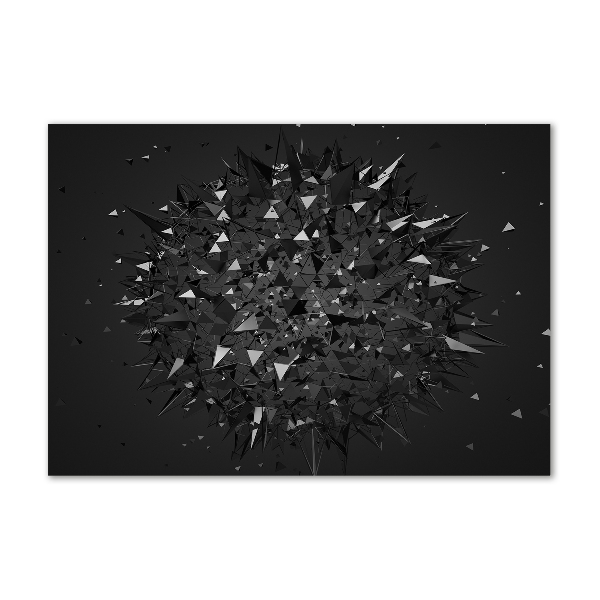 Foto glasbild 3D-Abstraktion