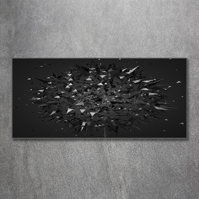 Foto glasbild 3D-Abstraktion