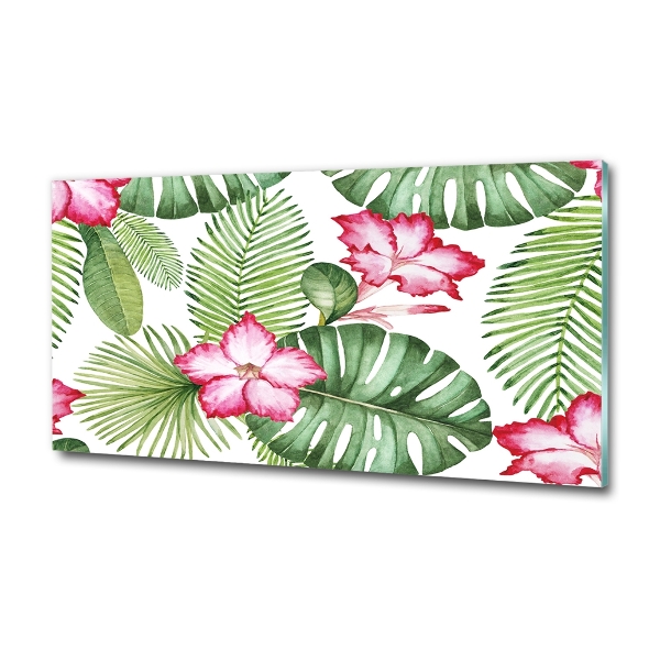 Bild auf glas Tropische Blumen