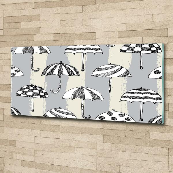 Bild auf glas Regenschirme