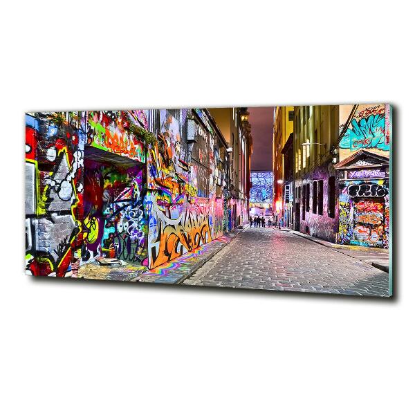 Glasbild Bunte Graffiti