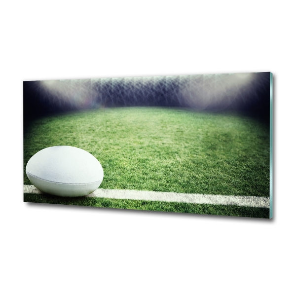 Foto glasbild Rugbyball